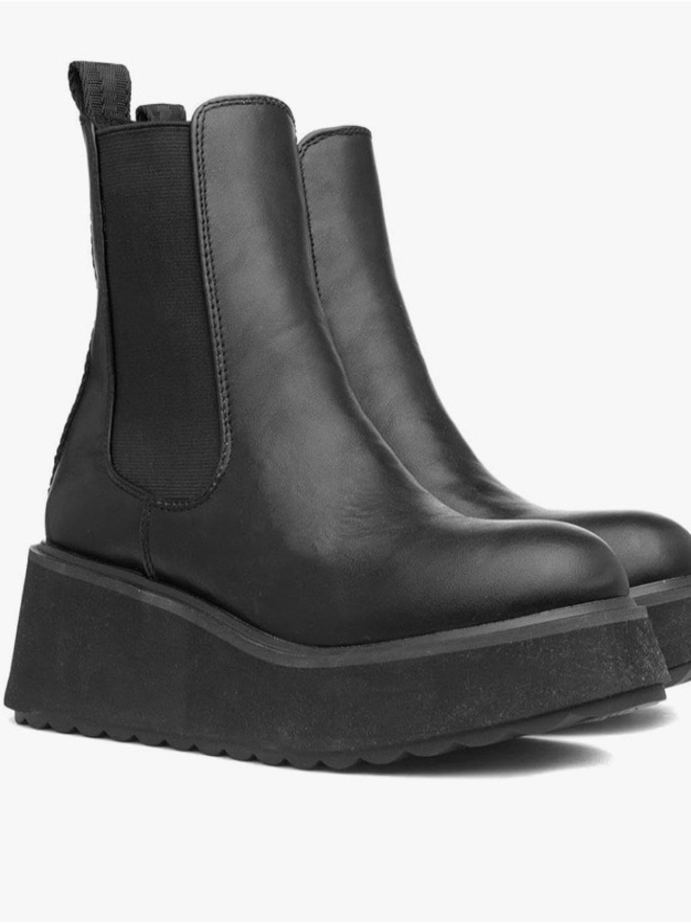 Rocket Dog Black Platform Chelsea Boots